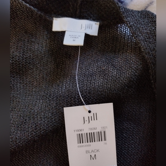 J.Jill Women Black Cardigan Size M - Picture 3 of 6